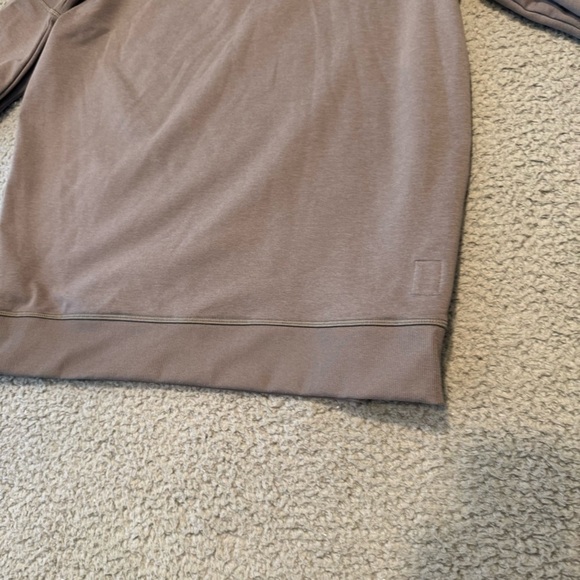 Vuori Coronado Half  Zip Jacket Men’s Small Heather Brown Activewear V253 Fall - Picture 13 of 16